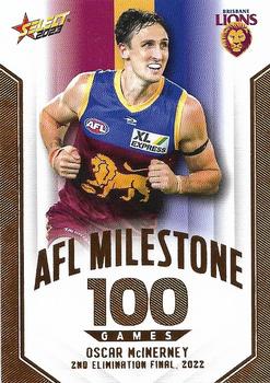 2023 Select AFL Footy Stars - AFL Milestones Games #MG11 Oscar McInerney Front